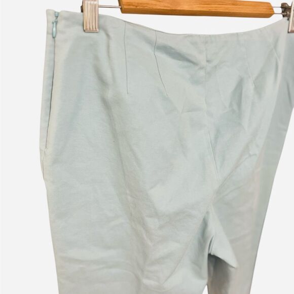 St. John Capri Light Blue Pants Tiffany Blue 10 Medium - Picture 10 of 12